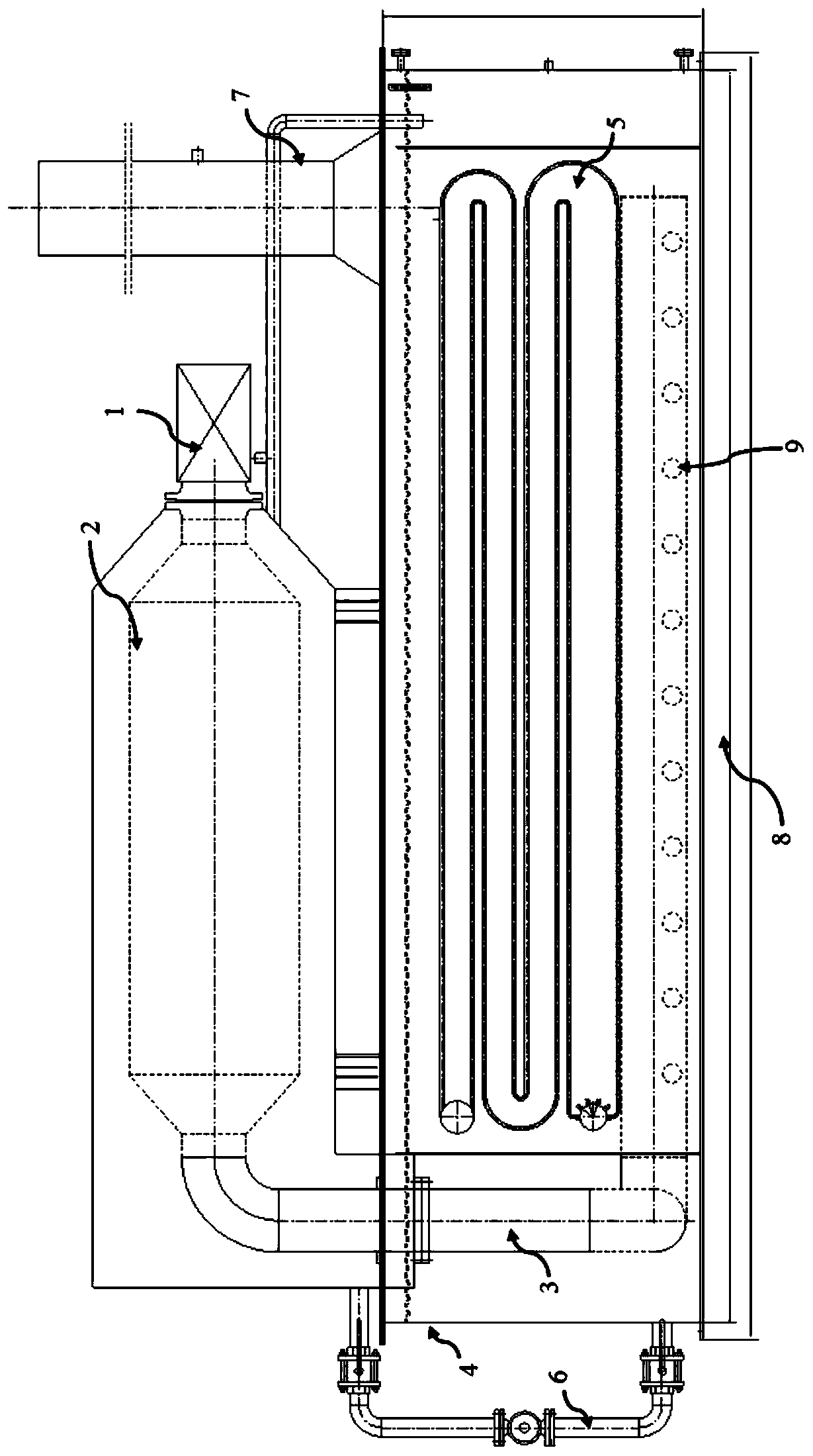 Submerged combustion vaporizer and monitoring system thereof