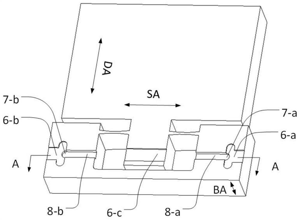 A metal-based integrated resonant accelerometer mounted on the same plane