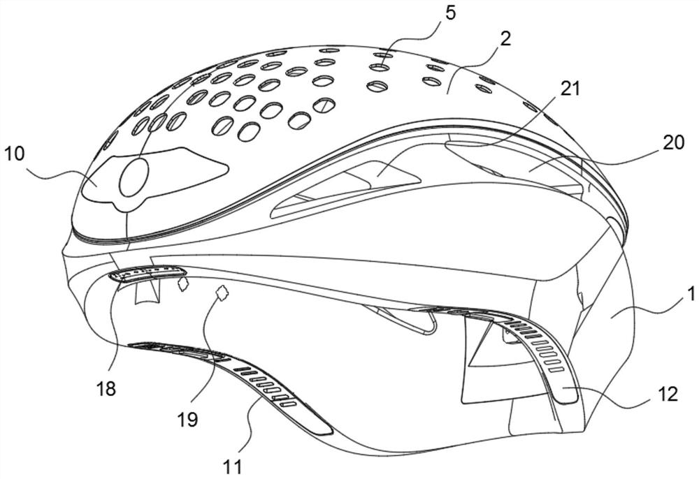 Multifunctional riding helmet with intelligent protection system