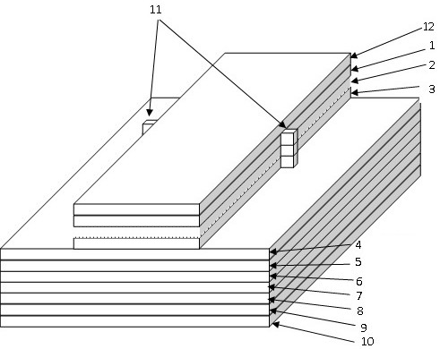 1342 nanometer wavelength high-power microstructure DFB laser