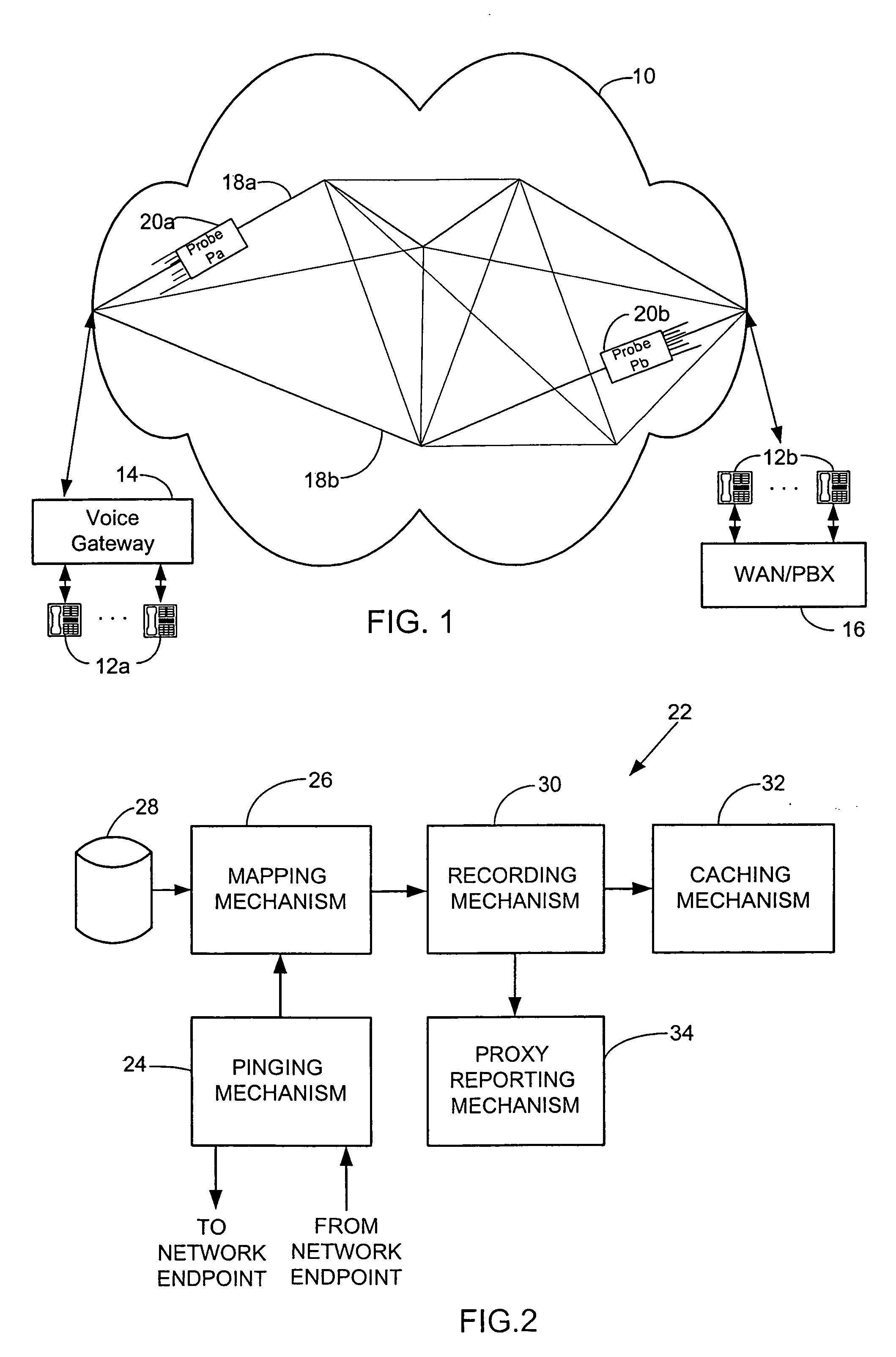 Method and apparatus for call setup within a voice frame network