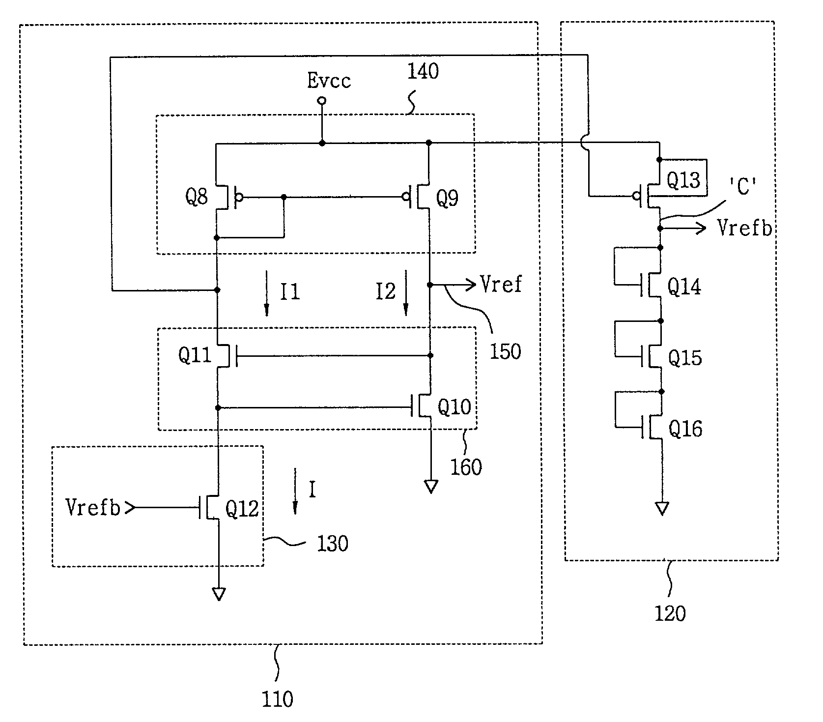 Reference voltage generating circuit using active resistance device