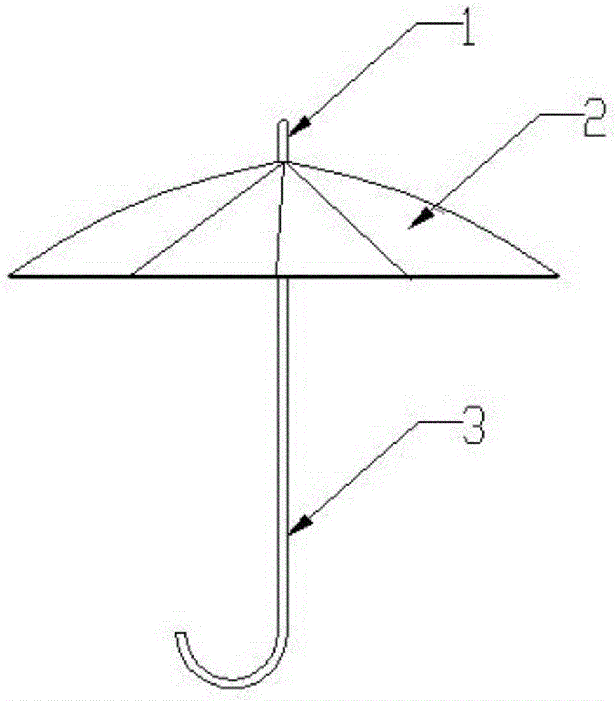 Umbrella cover fixing device preventing rainwater on straight handle umbrella from dripping