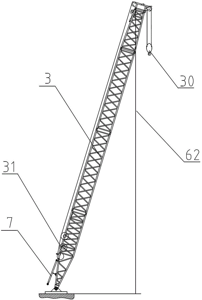 Split type crane