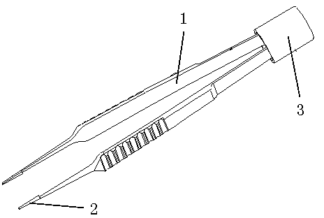Processing method of combined bipolar electric coagulation forceps, and electric coagulation forceps