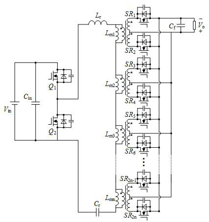 Magnetic integrated matrix transformer and isolated DC/DC converter