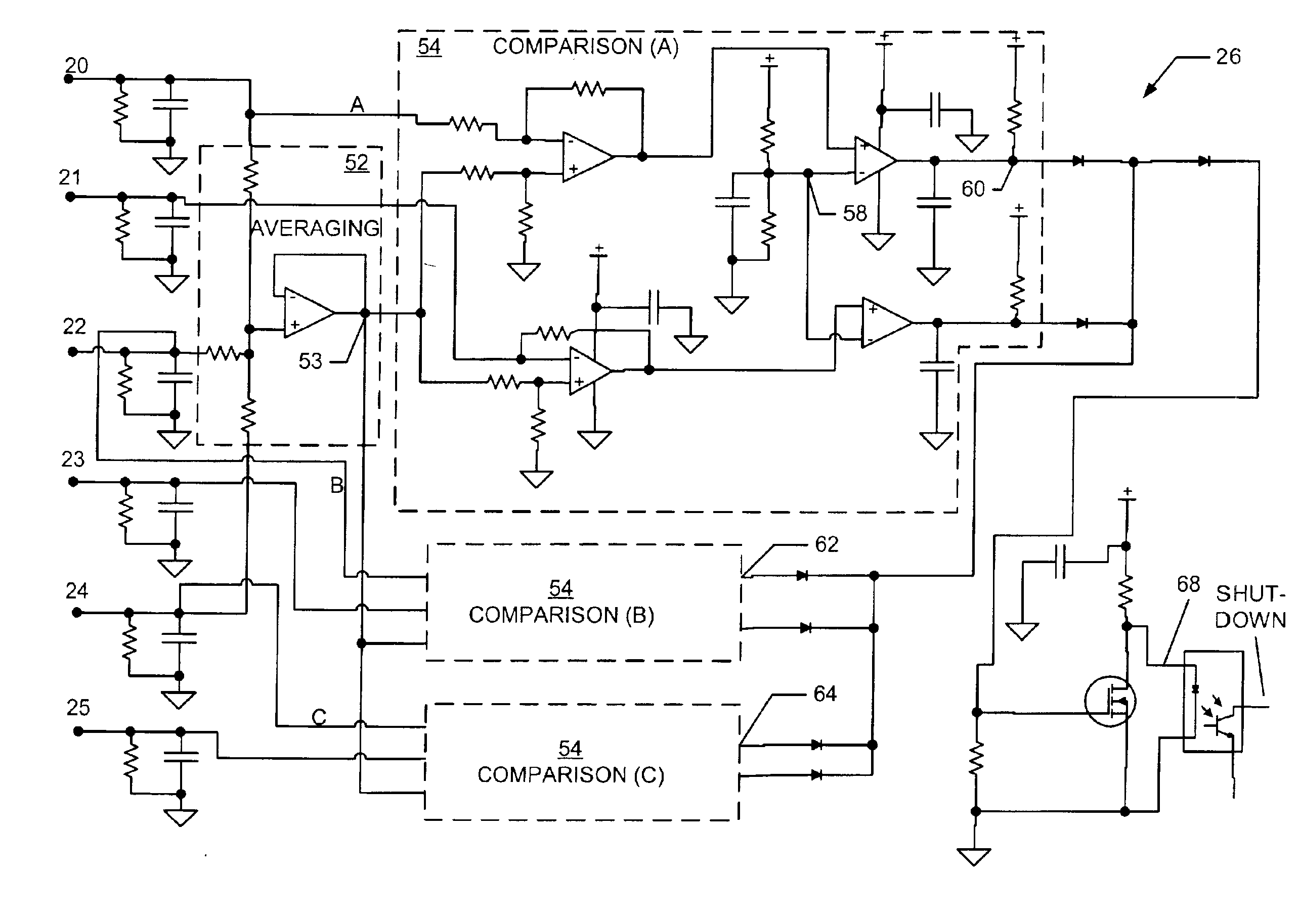 Method and apparatus for detecting conditions in paralleled DC power cables