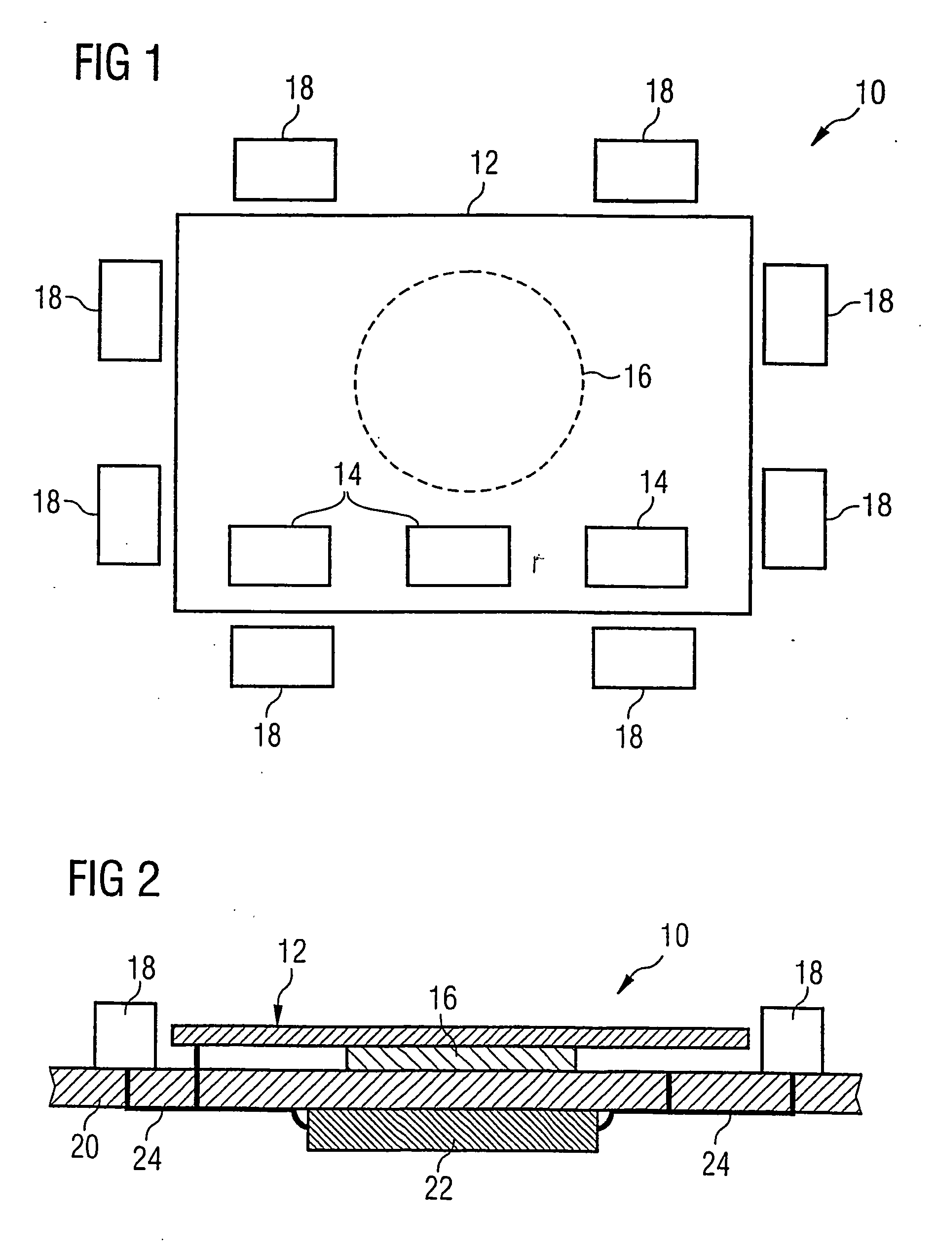 Display comprising and integrated loudspeaker and method for recognizing the touching of the display