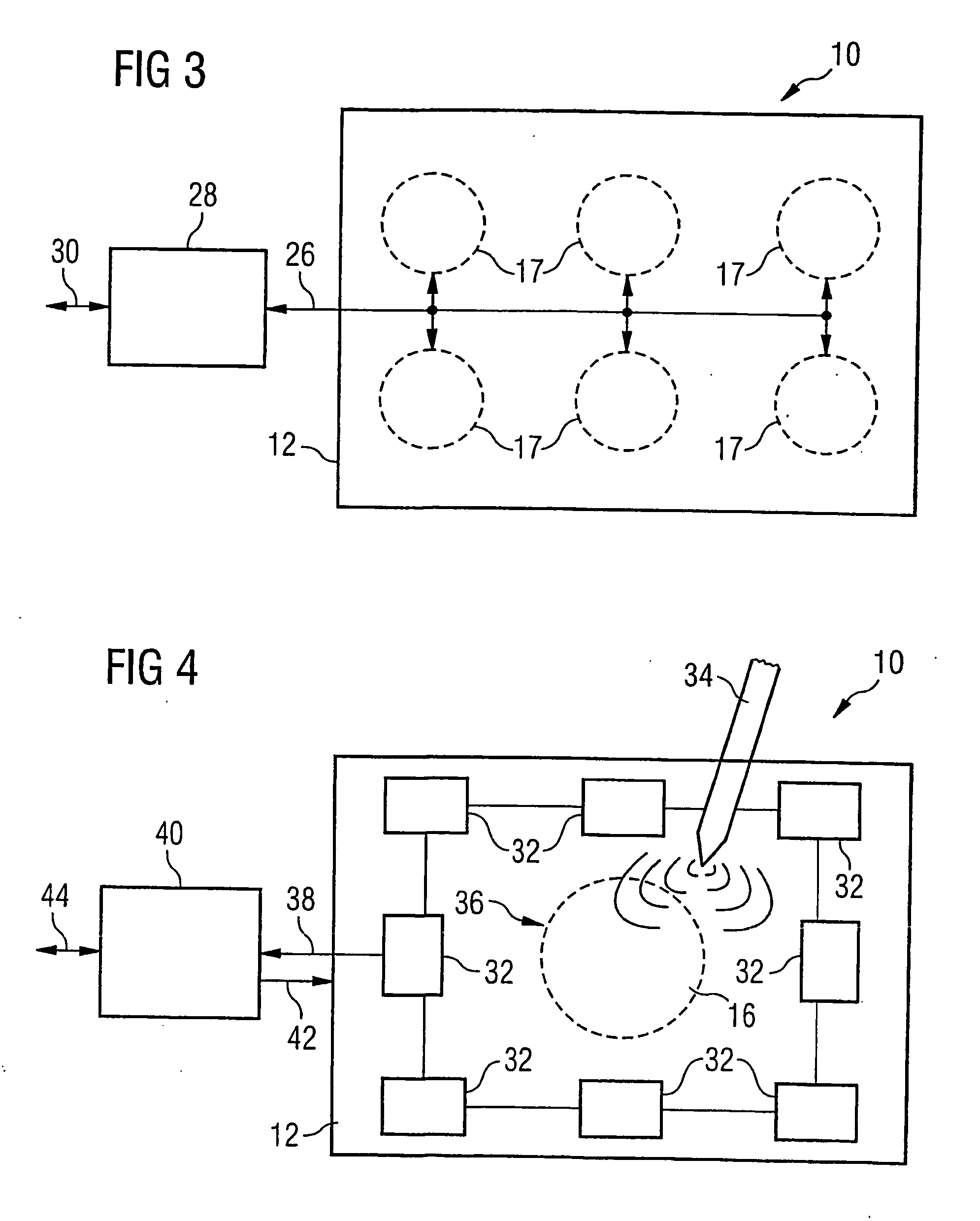 Display comprising and integrated loudspeaker and method for recognizing the touching of the display