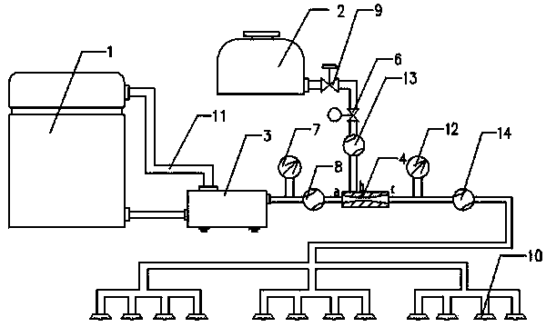Variable amount spraying device capable of automatically mixing pesticide
