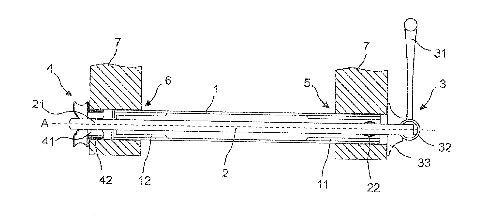 Axle device for bicycles