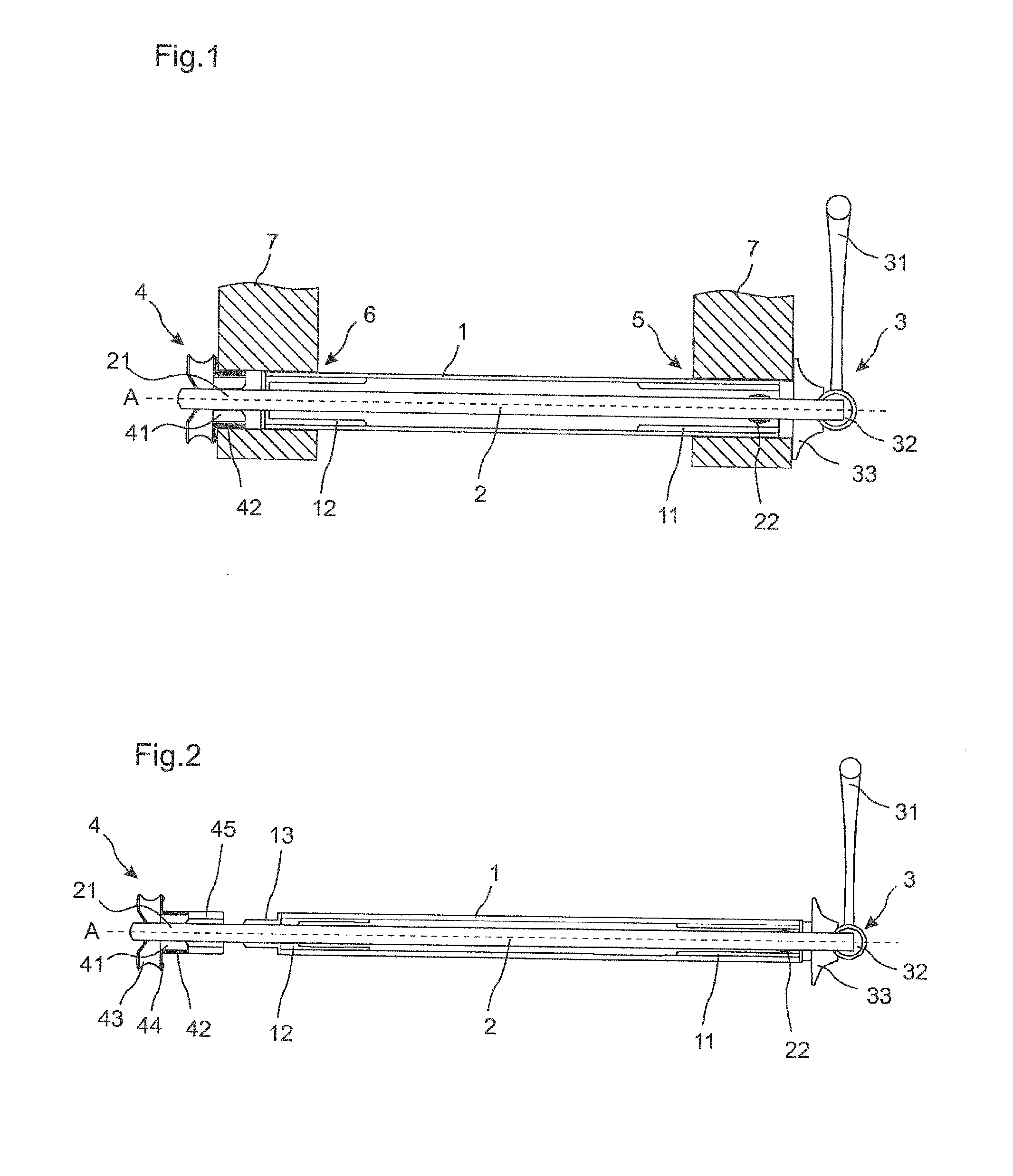 Axle device for bicycles