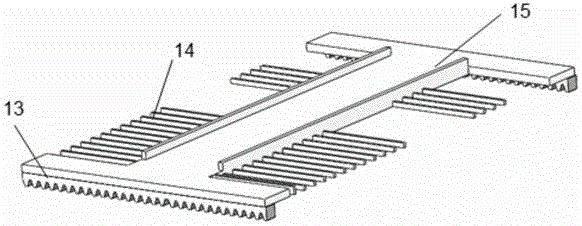 Fork-comb bearing small three-dimensional intelligent parking garage