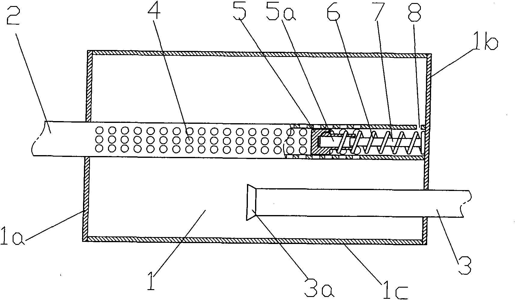 Exhaust muffler capable of automatically adjusting overflow area
