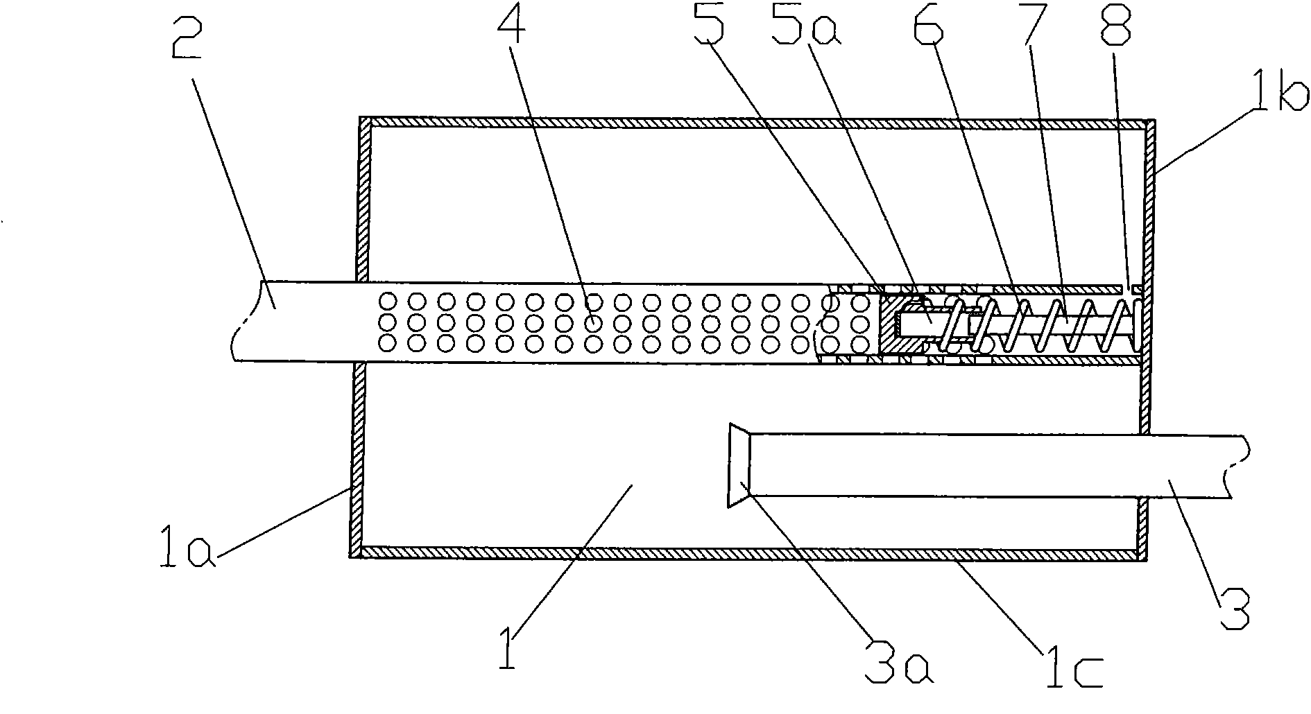 Exhaust muffler capable of automatically adjusting overflow area