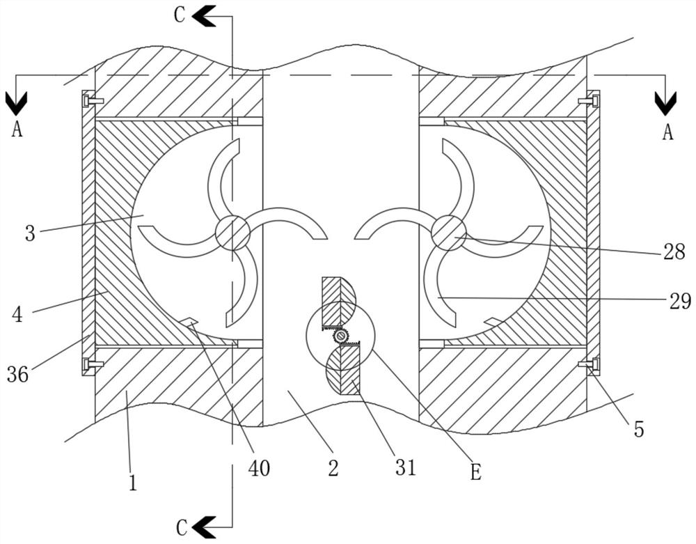 Wind power generation device utilizing wind energy of factory equipment and using method of wind power generation device