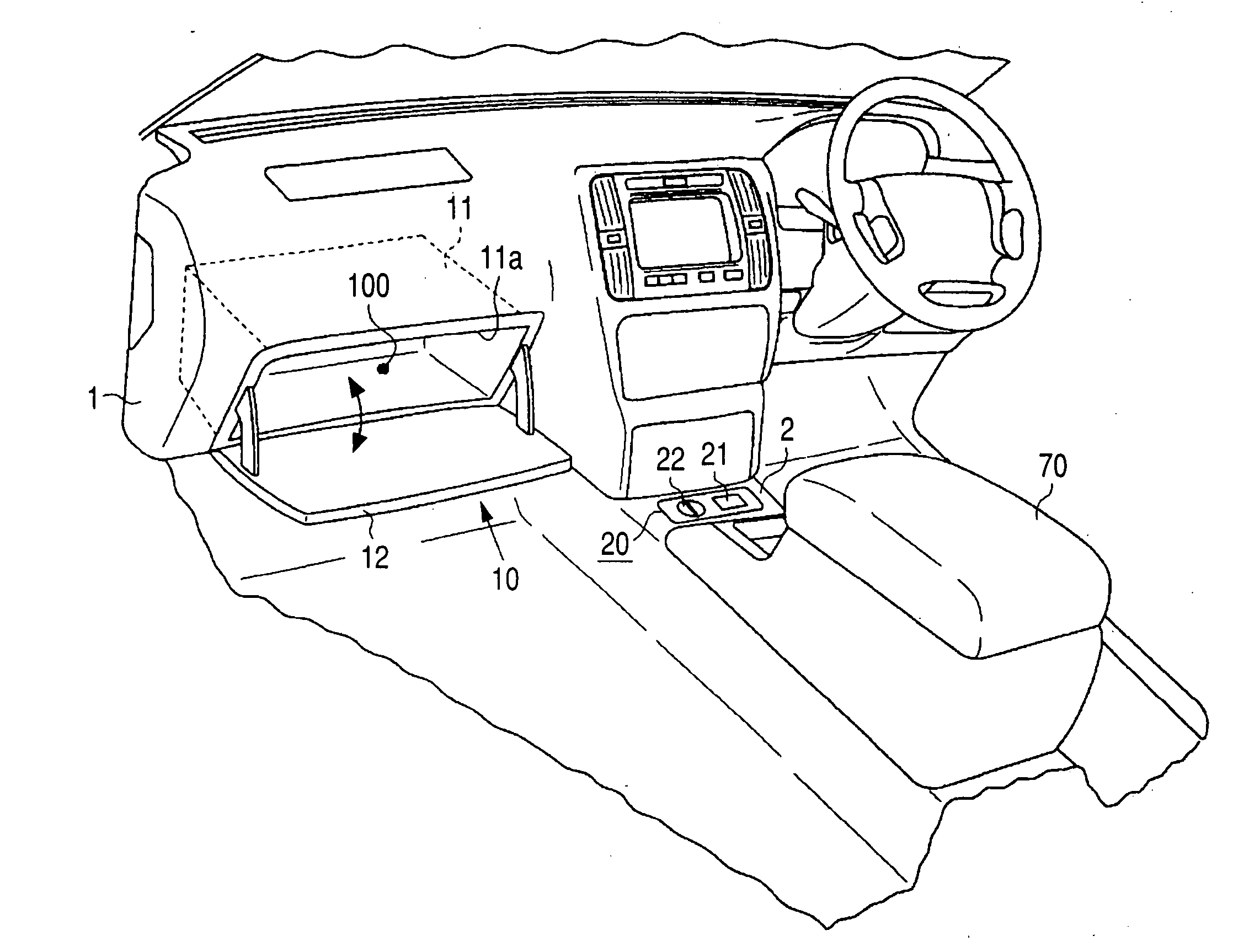 Lock system of small article compartment in vehicle