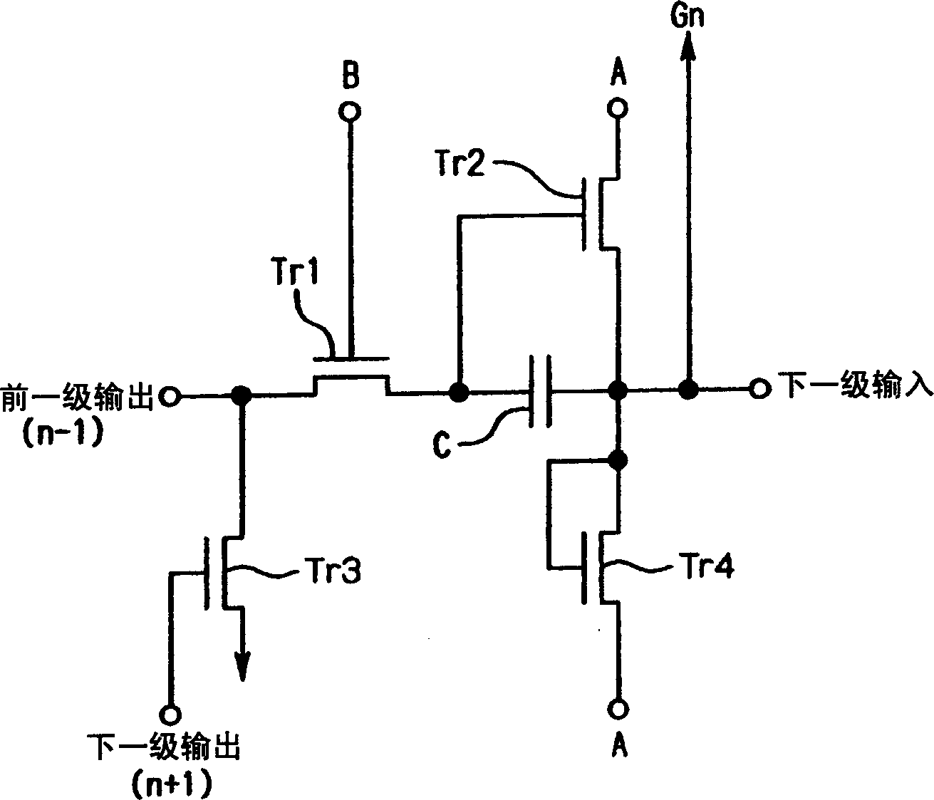 Shift register device and display device