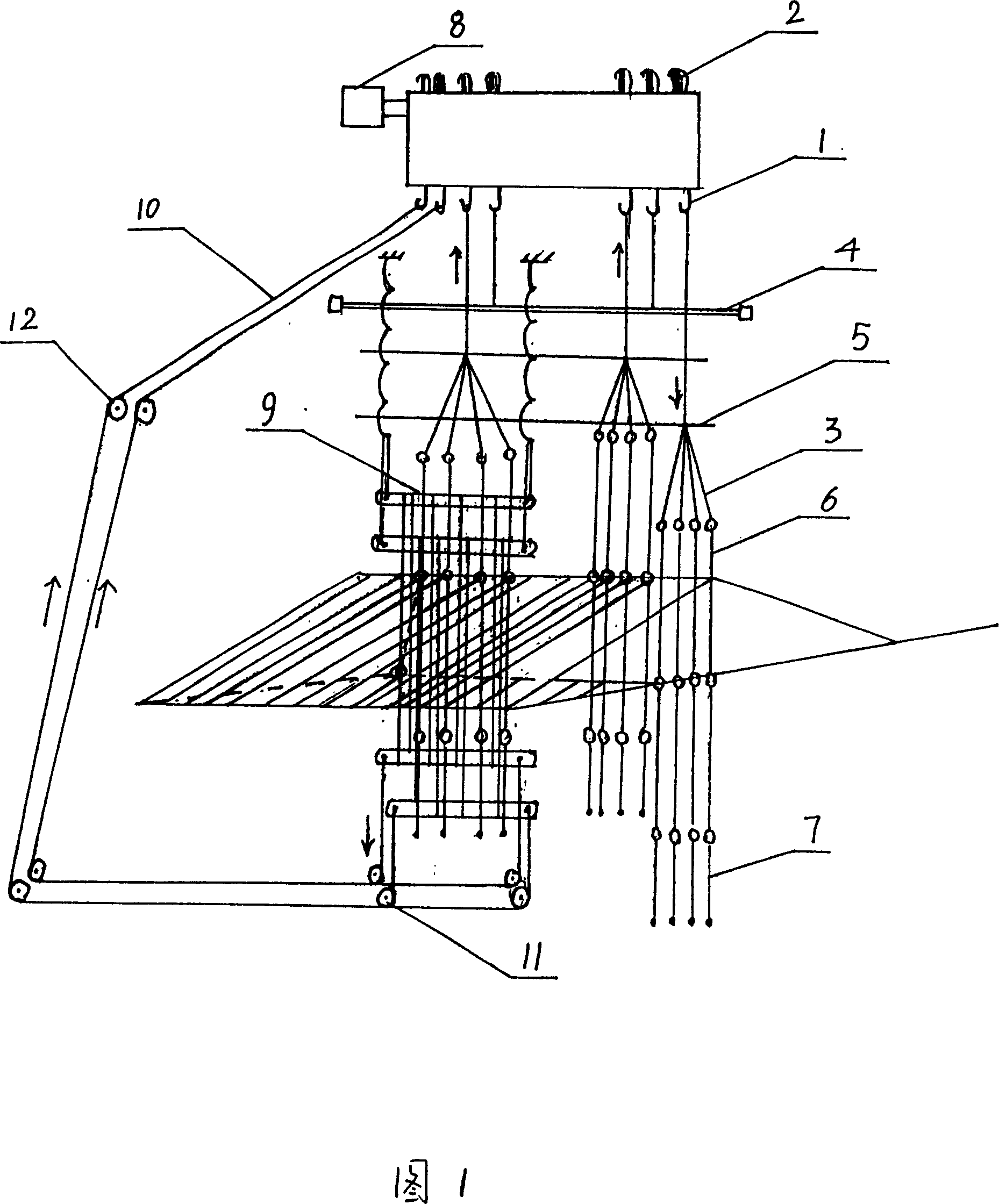 Silk spinning machine for weaving brocade and weave method thereof