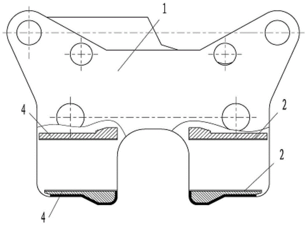A slotting method for the inner wall of a discontinuous box