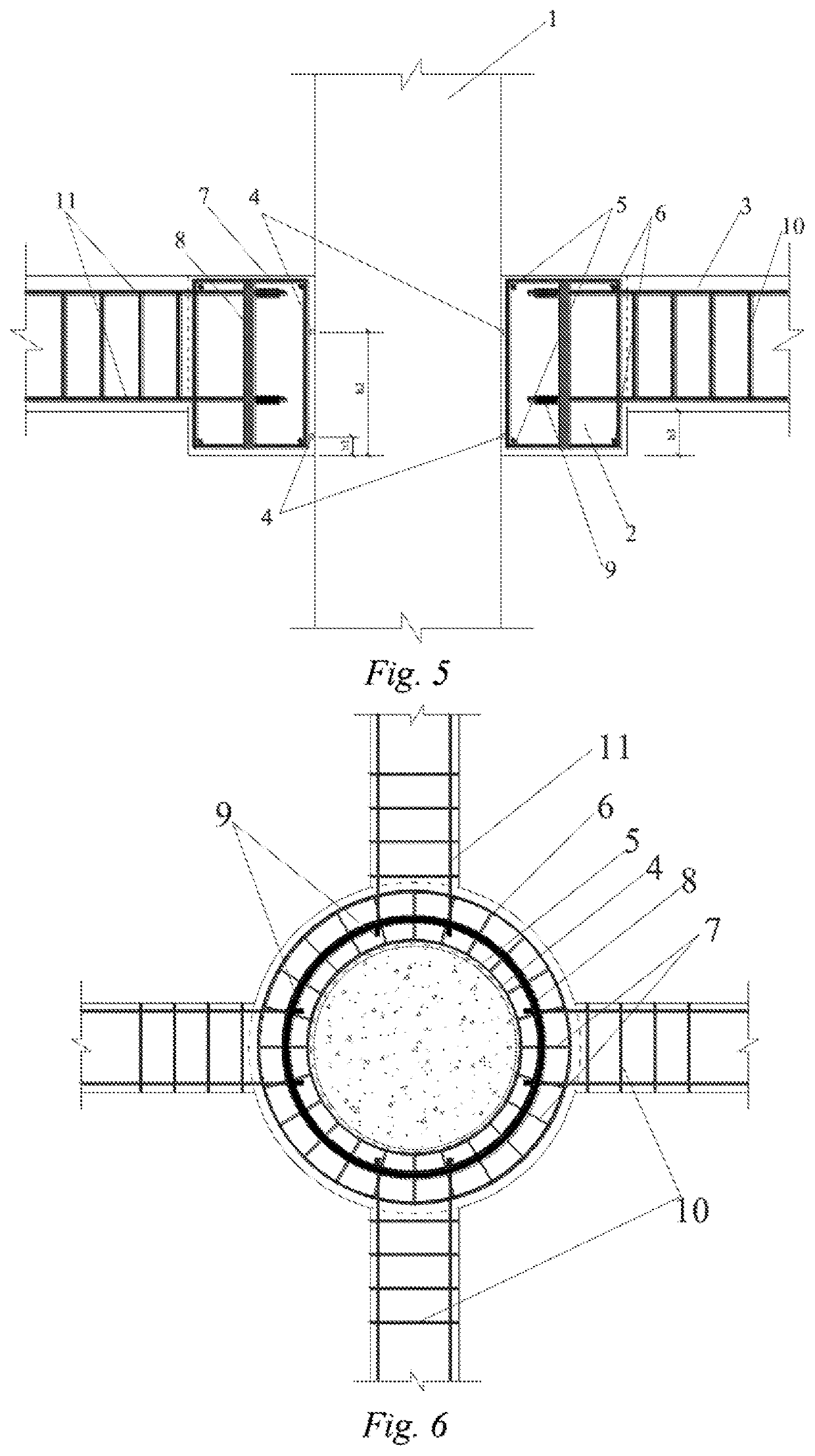 Concrete-Filled Steel Tubular Column-Steel Plate Concrete Ring Beam Joint and Construction Method Thereof