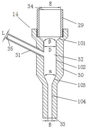 Device and method for plastic forming of artificially submerged cavitation jet micro-parts