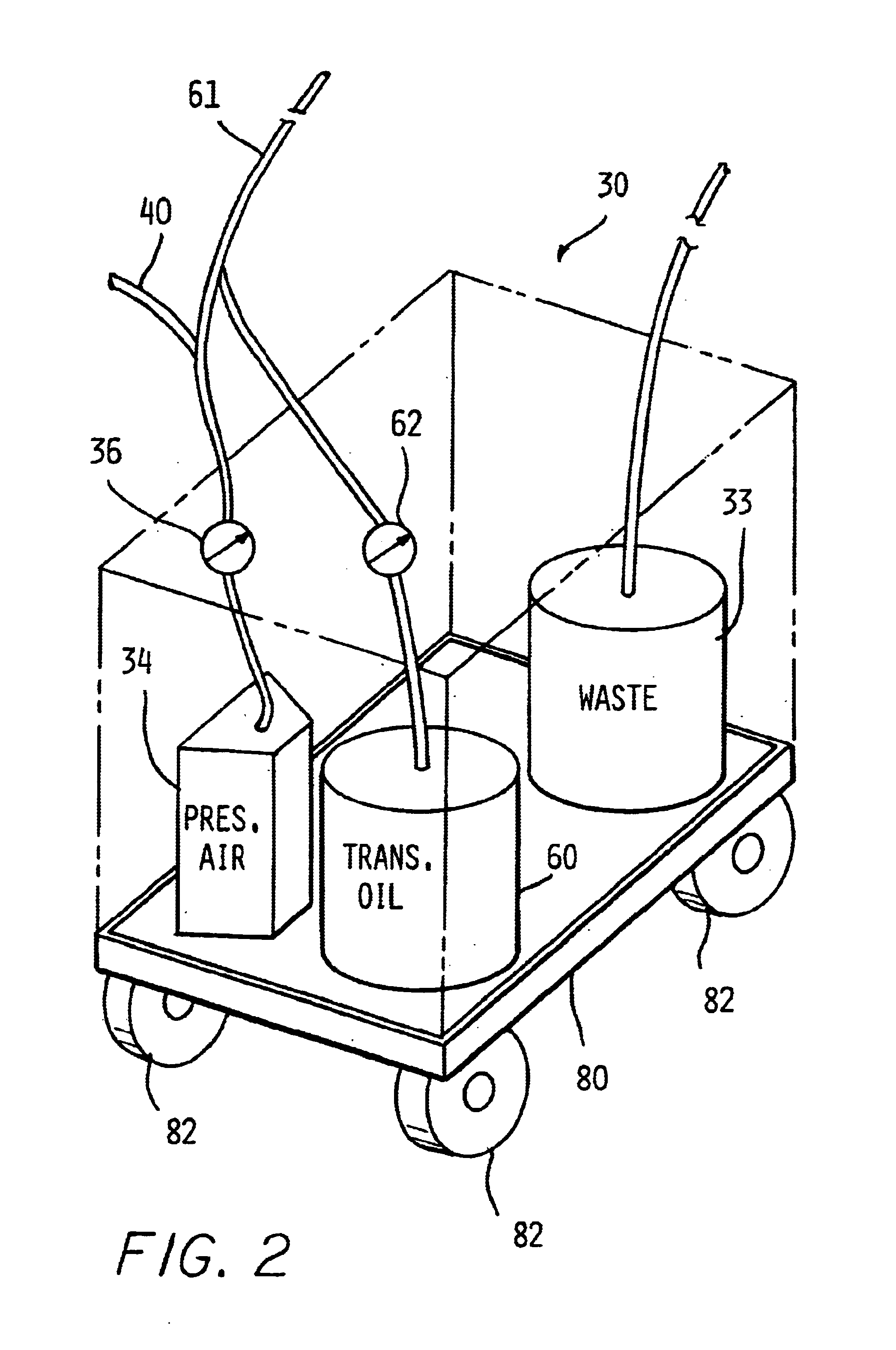 Method and apparatus for removing transmission fluid from fluid reservoir and associated fluid cooler with optional fluid replacement