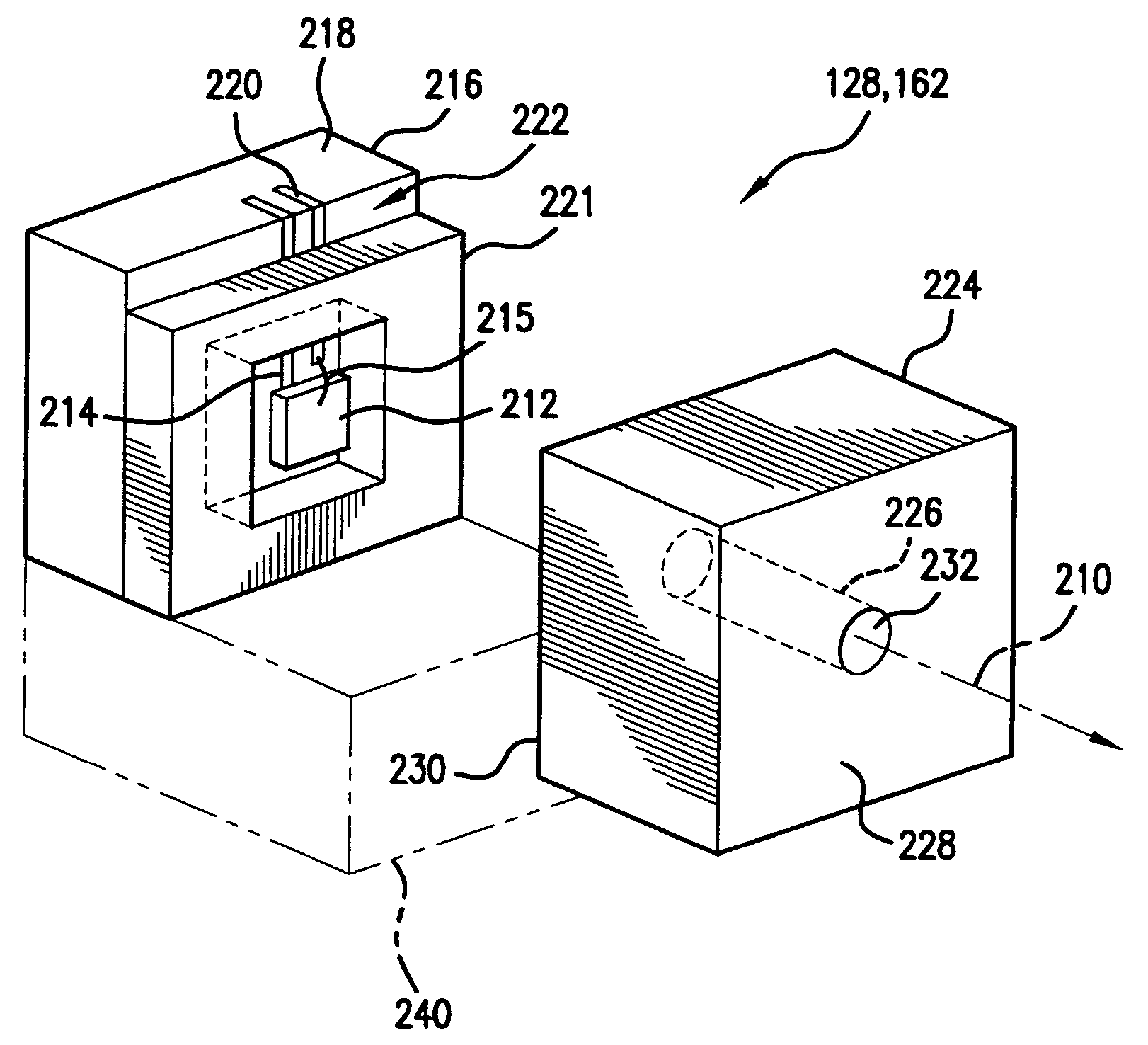 Stray light insensitive detector system and amplifier