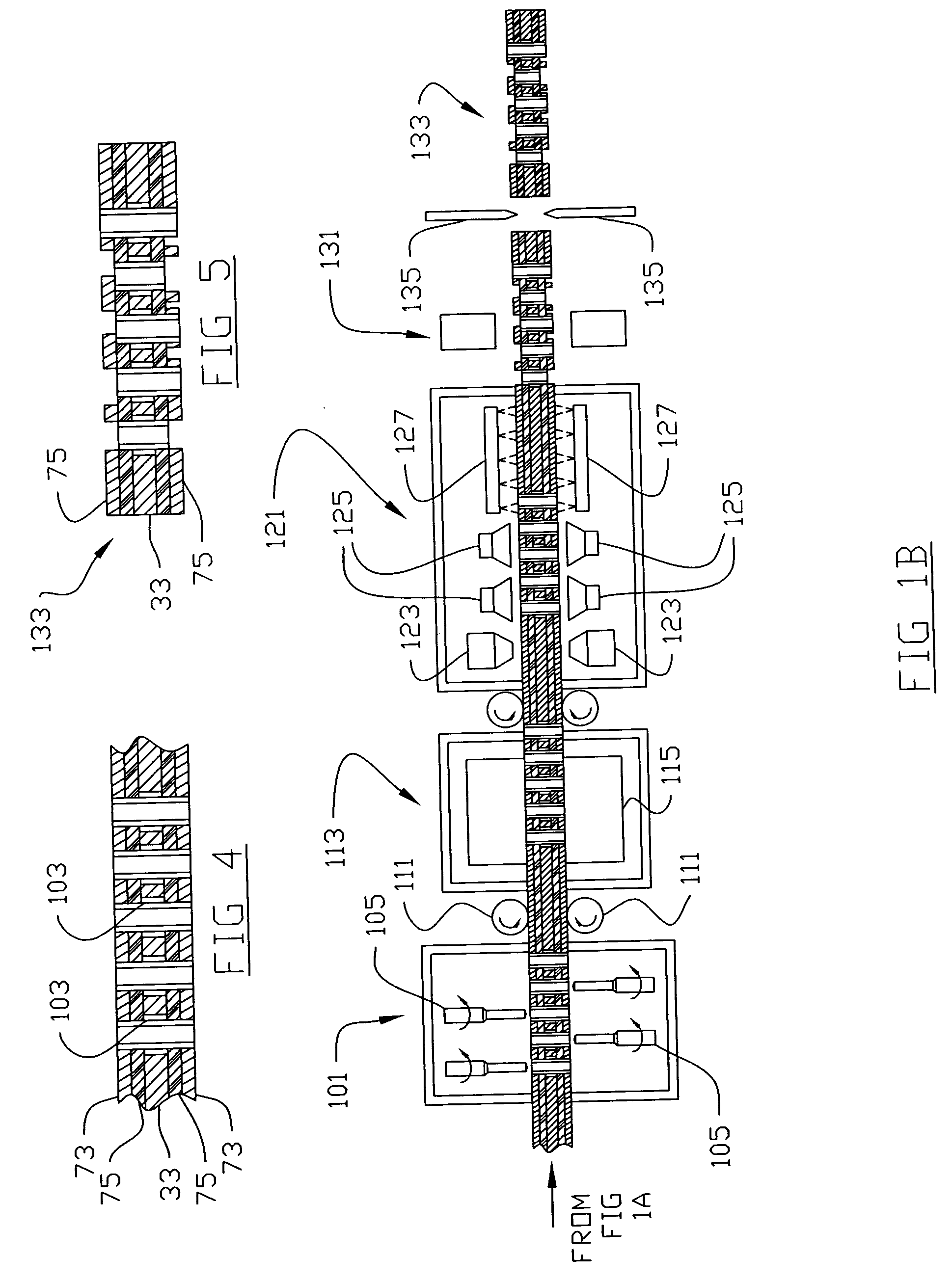 Apparatus and method for making circuitized substrates in a continuous manner