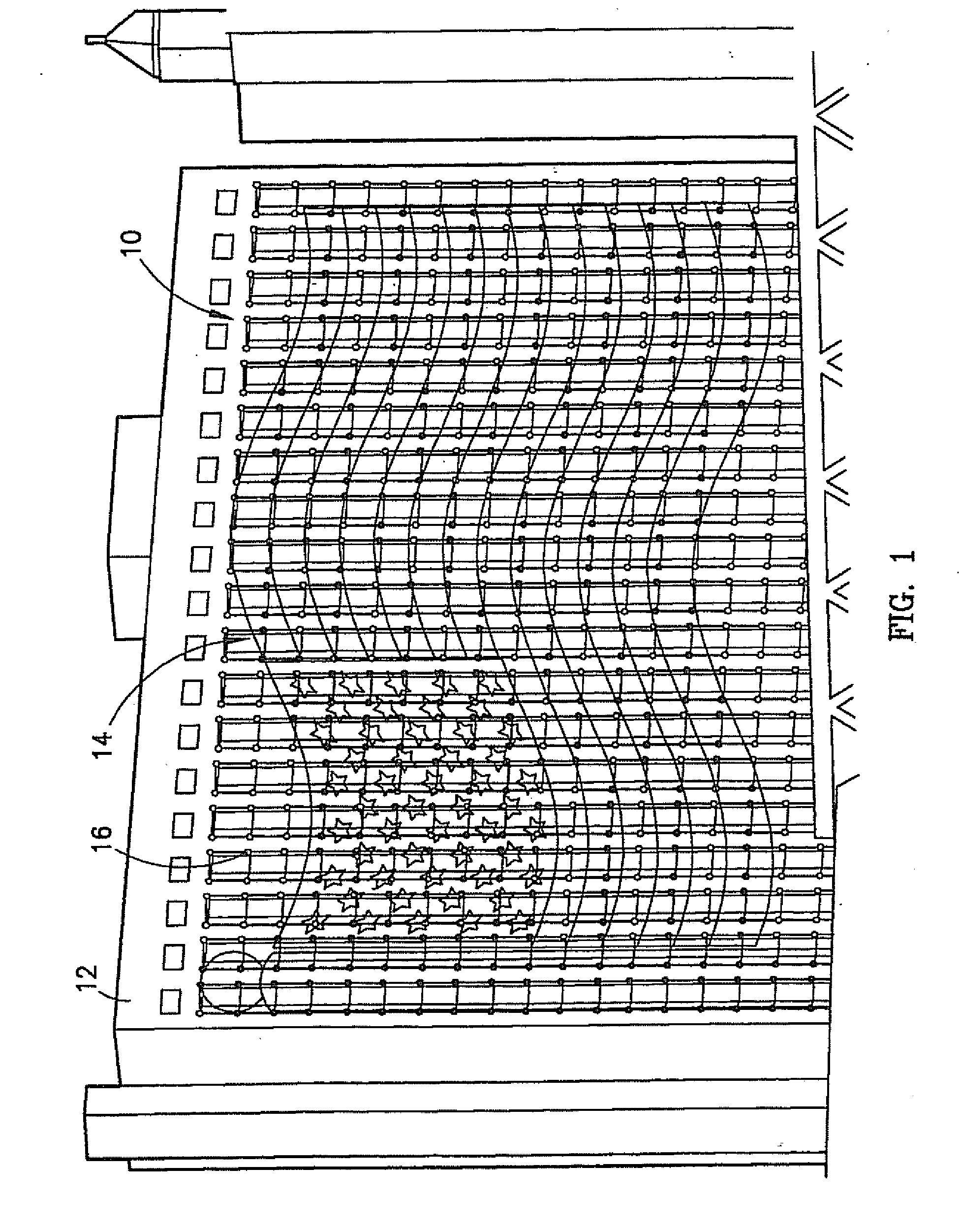 Expanded bit map display for mounting on a building surface and a method of creating same