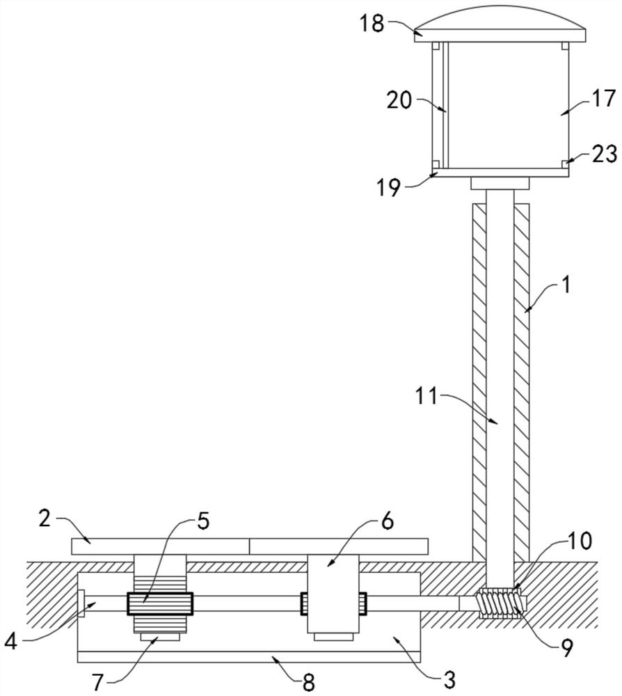 A safe road corner mirror based on the principle of electromagnetic induction