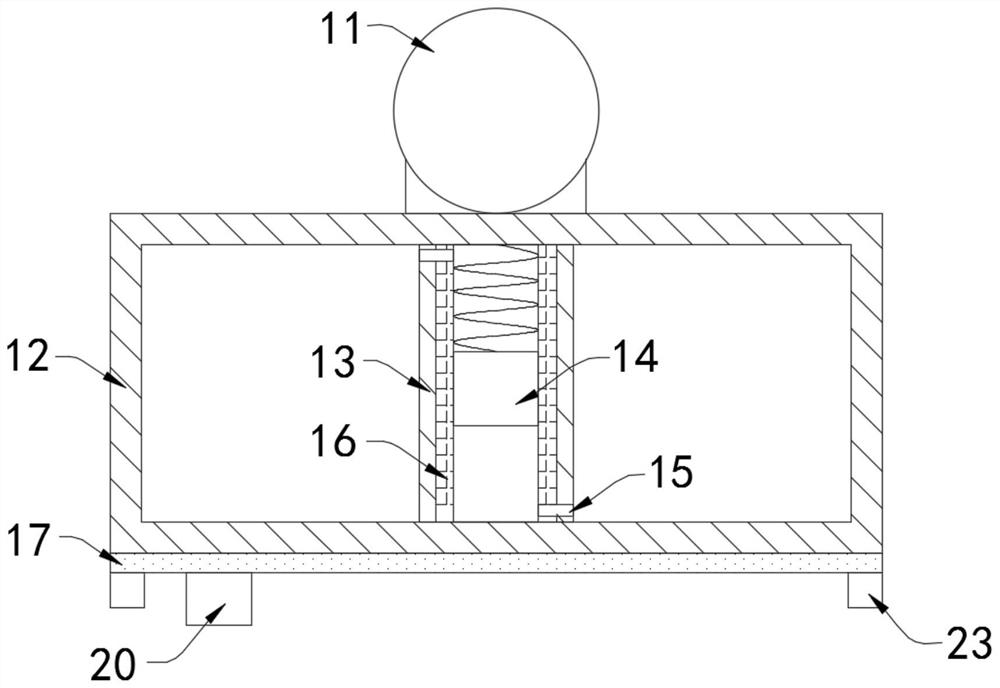 A safe road corner mirror based on the principle of electromagnetic induction