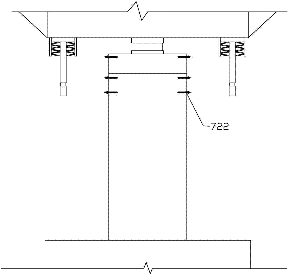Anti-overturning structure of bridge with single column pier