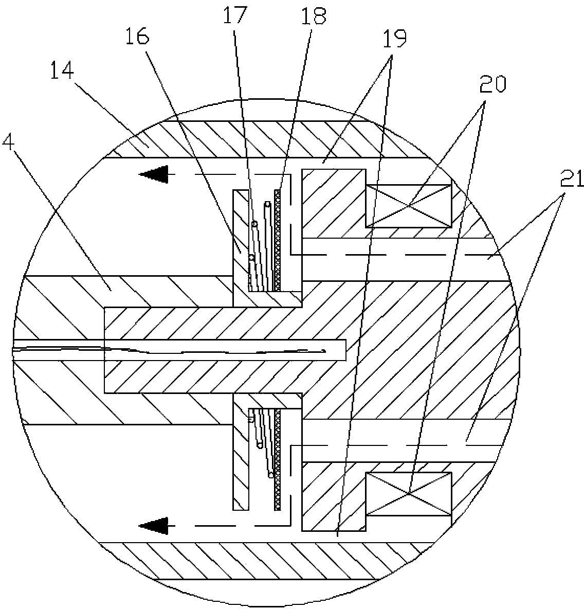 Magneto-rheological damper with asymmetrical controllable damping characteristic