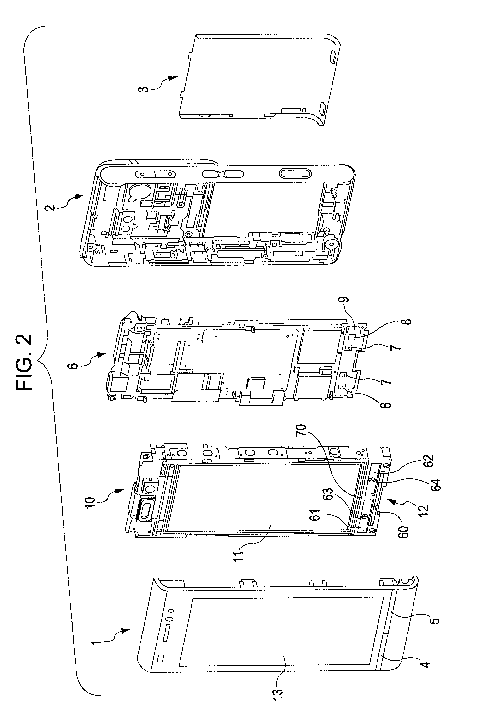 Button-key device and portable terminal apparatus