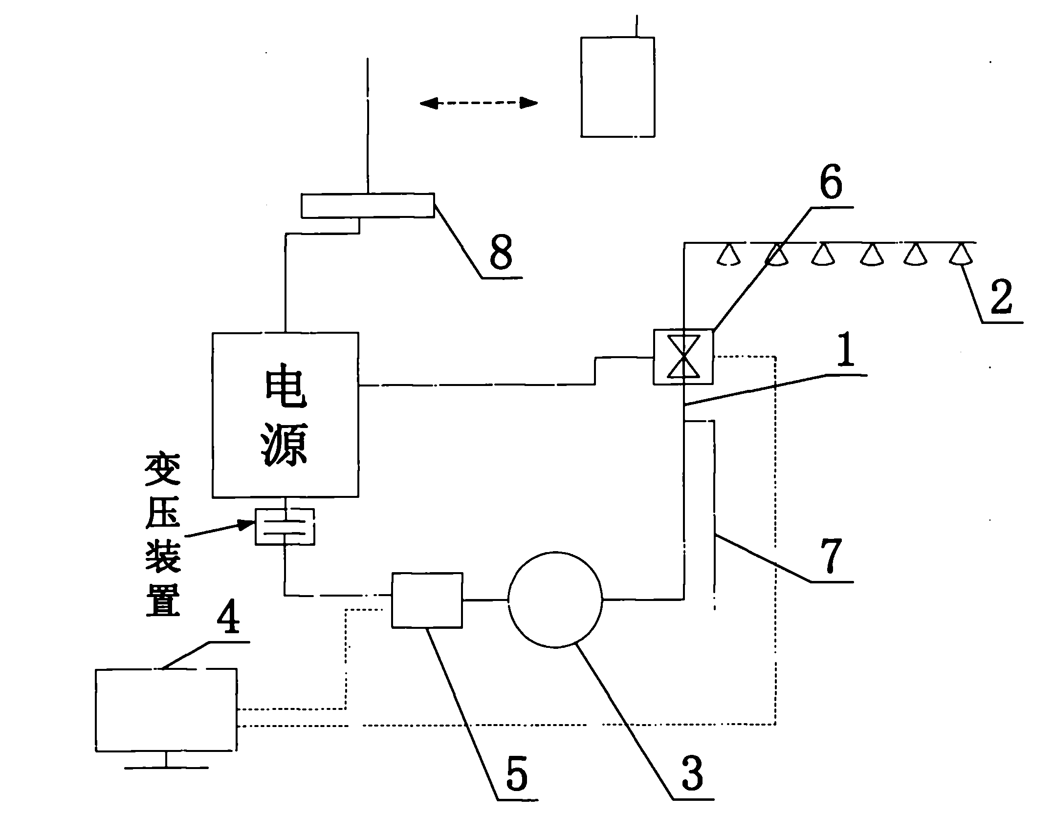 Method and system for simulating rainfall in residential district