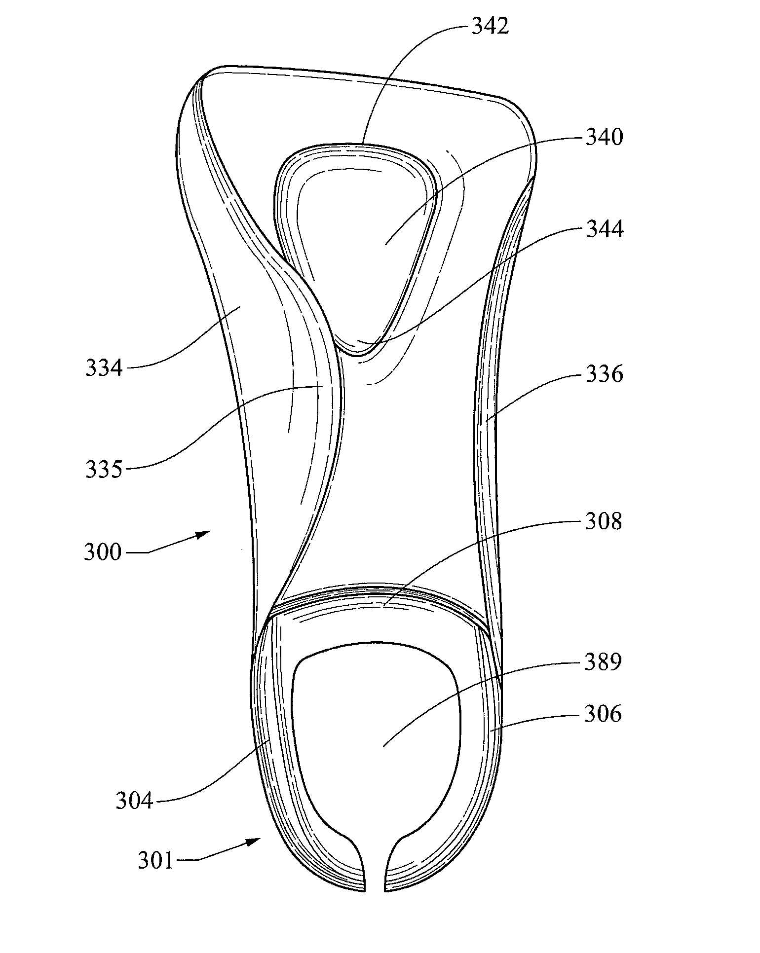 Orthotic shoe insert for high-heeled shoes