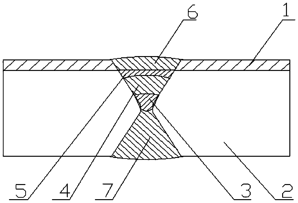 Welding method of composite steel plates