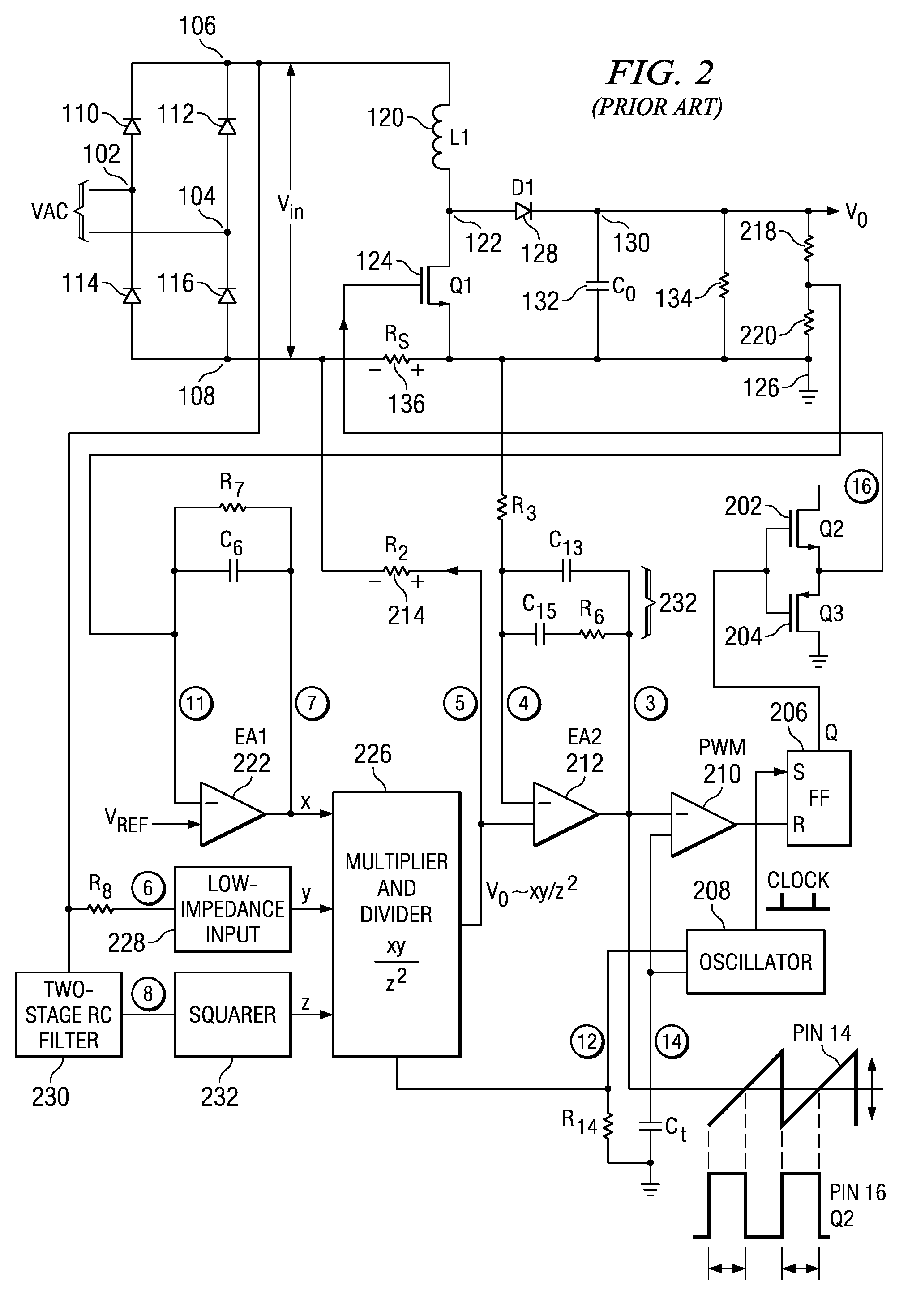 Digital controller based power factor correction circuit