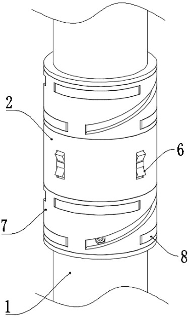 Joint mutual-supporting connecting device of assembled rod body