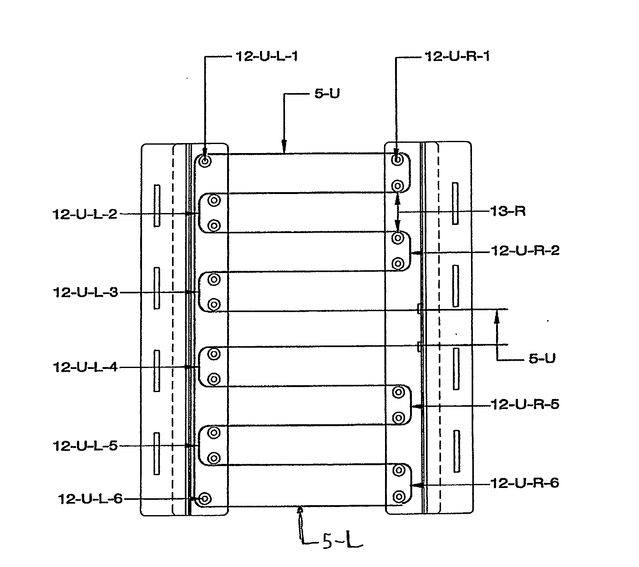 Back brace frame with one power module