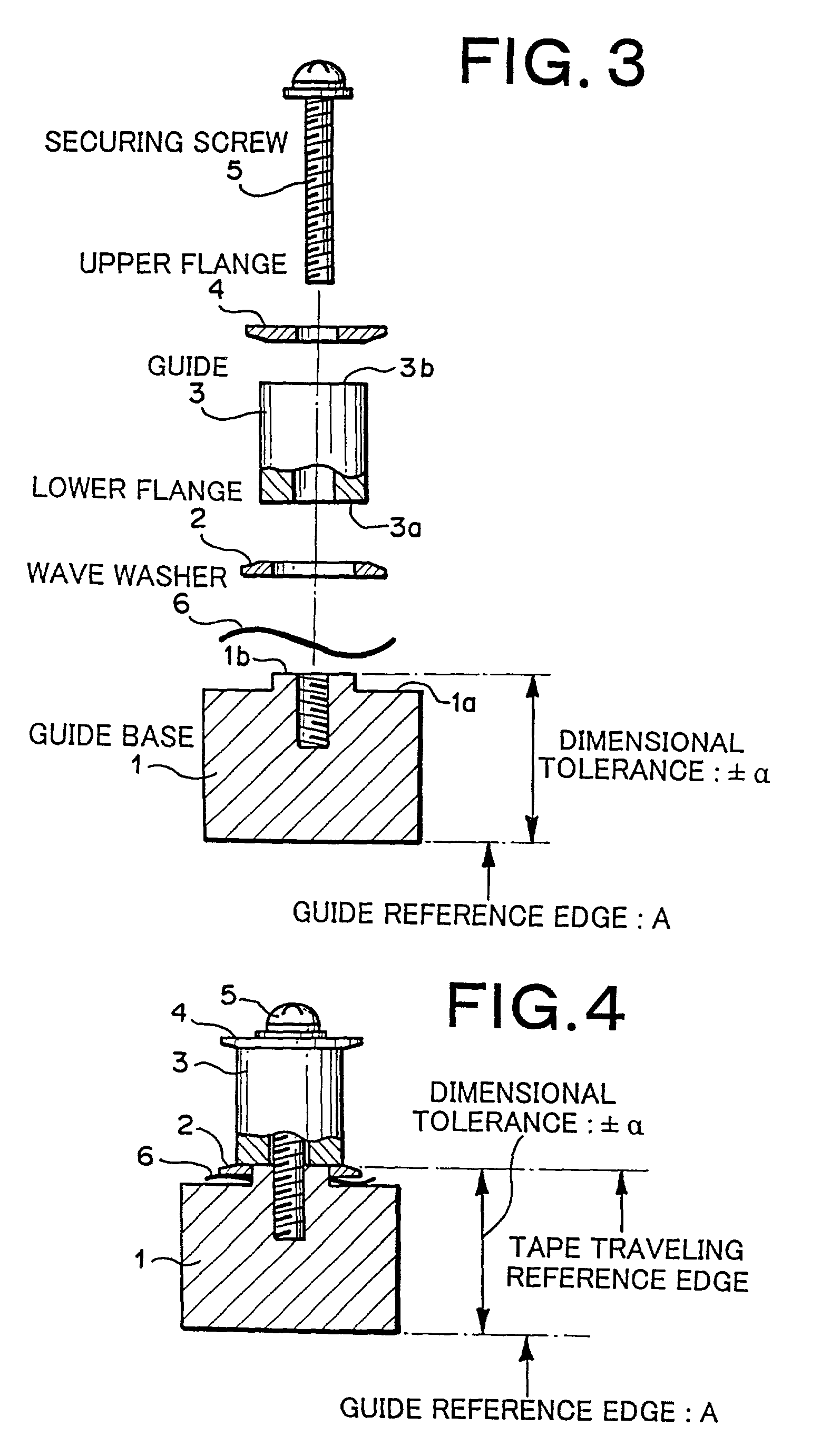 Mechanism for restricting lateral position of tape traveling in longitudinal direction