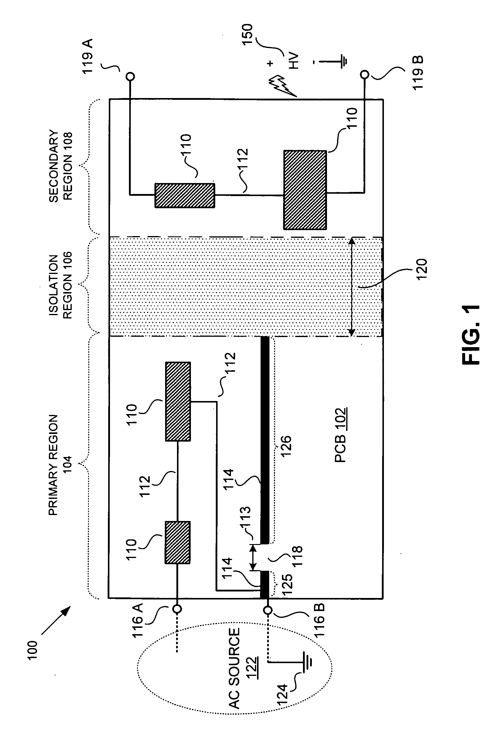 Electrostatic discharge conducting pathway having a noise filter spark gap