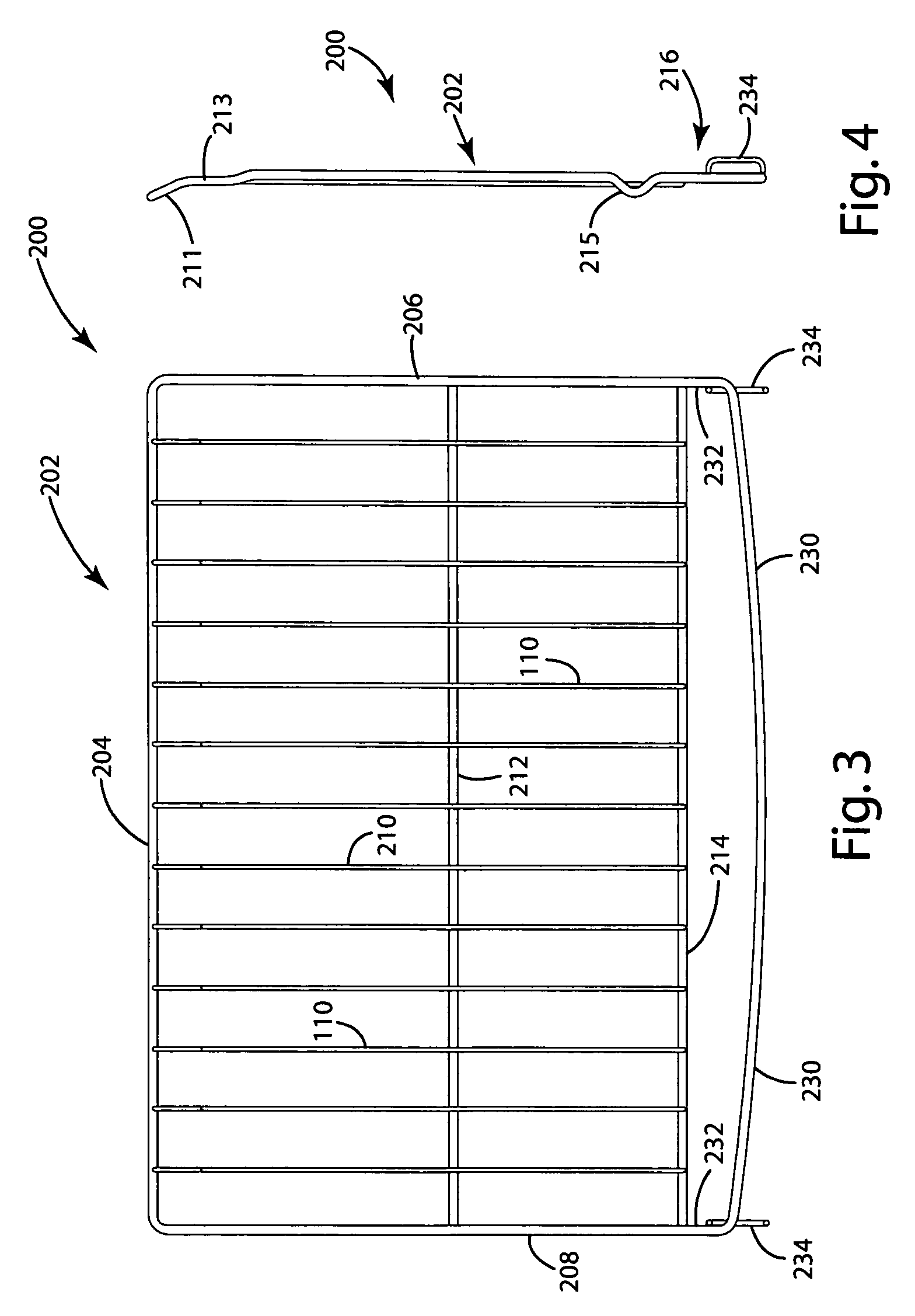 Oven rack assemblies with release mechanisms and catches