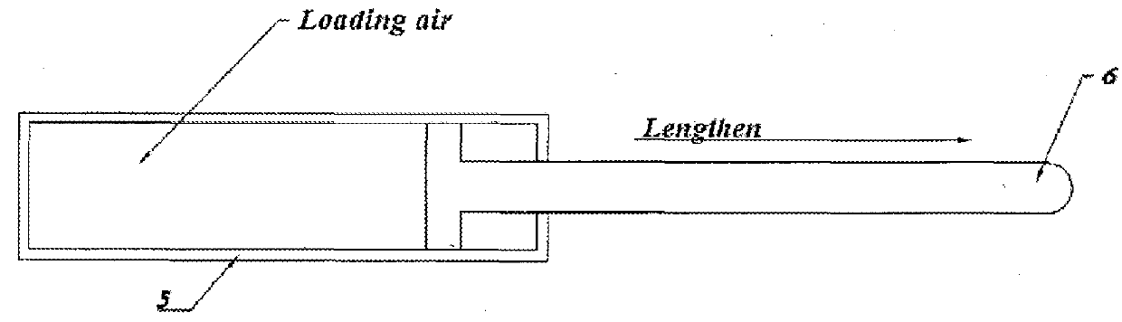 Moving apparatus based on bearing points created by end of lever arms with changable length