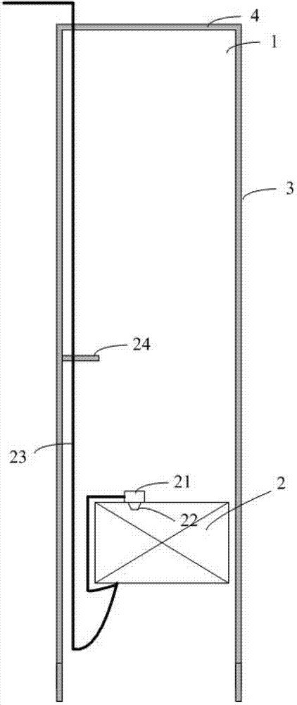 Elevator mobile communication coverage system, power controller and method