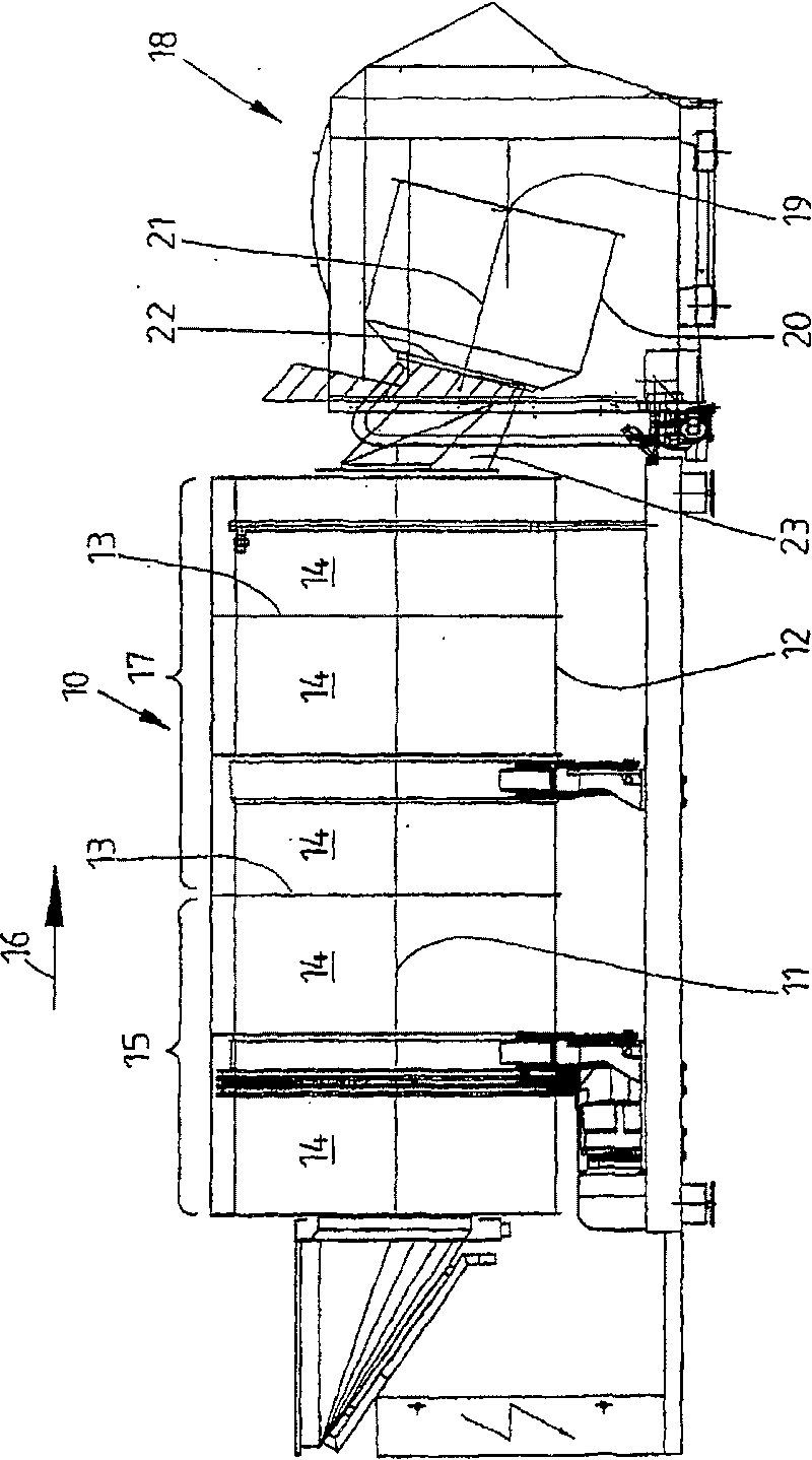 Method and device for the wet treatment of items to be washed