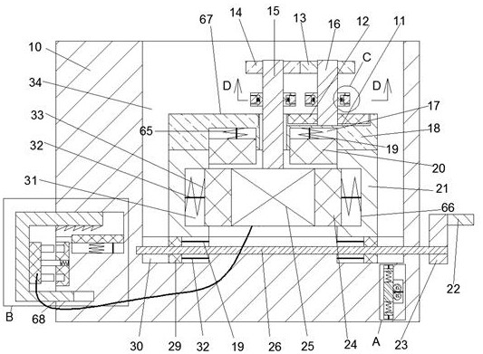 A fixed mounting base capable of detecting abnormal power failure of a motor