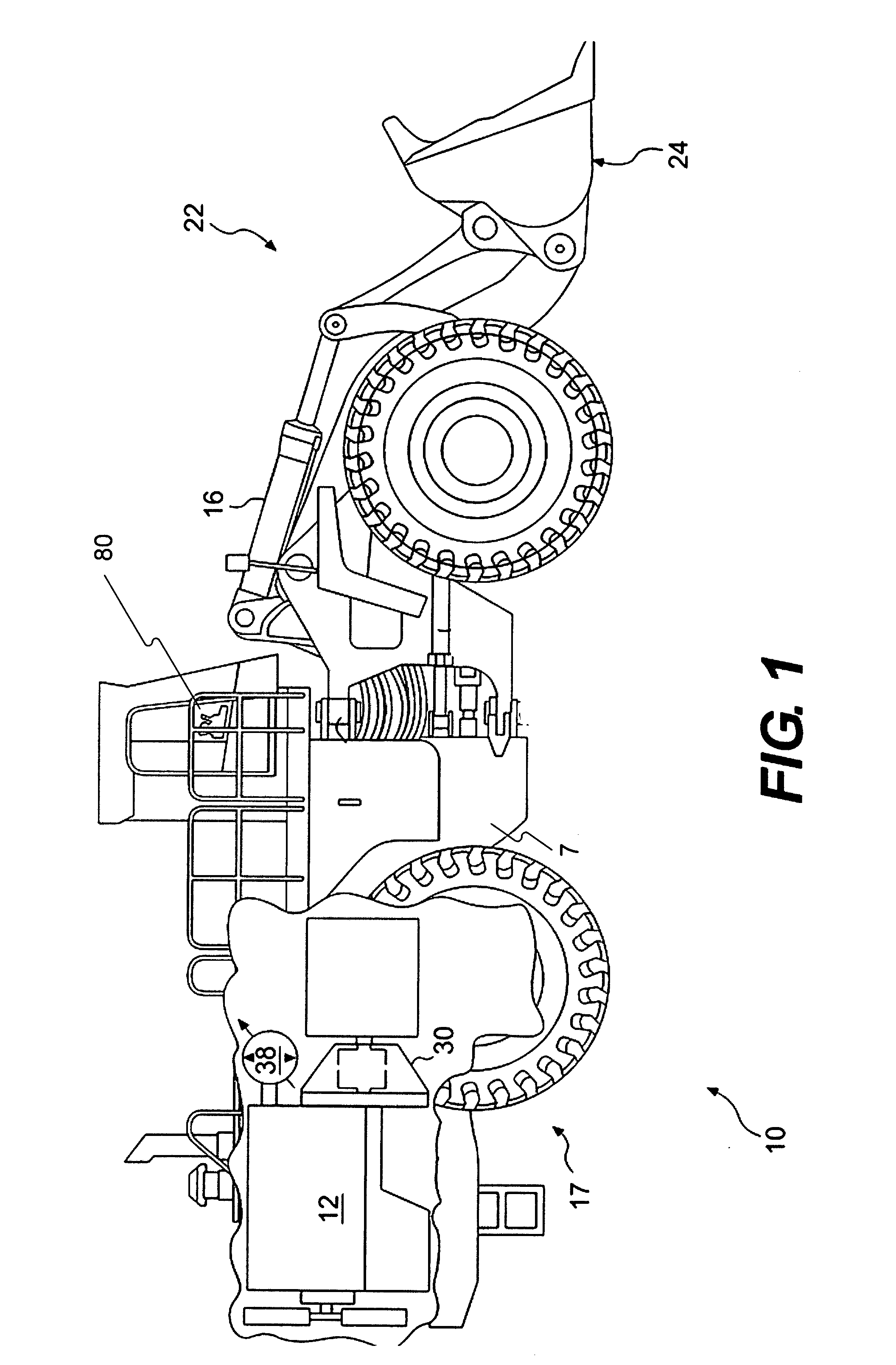 Method and system for limiting torque load associated with an implement