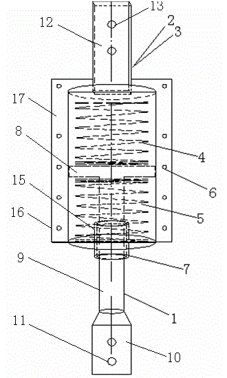 Phase-to-phase spacer spring damping device